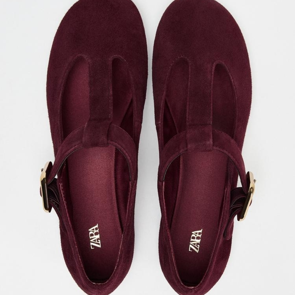 Zara Women's Burgundy Shoes
